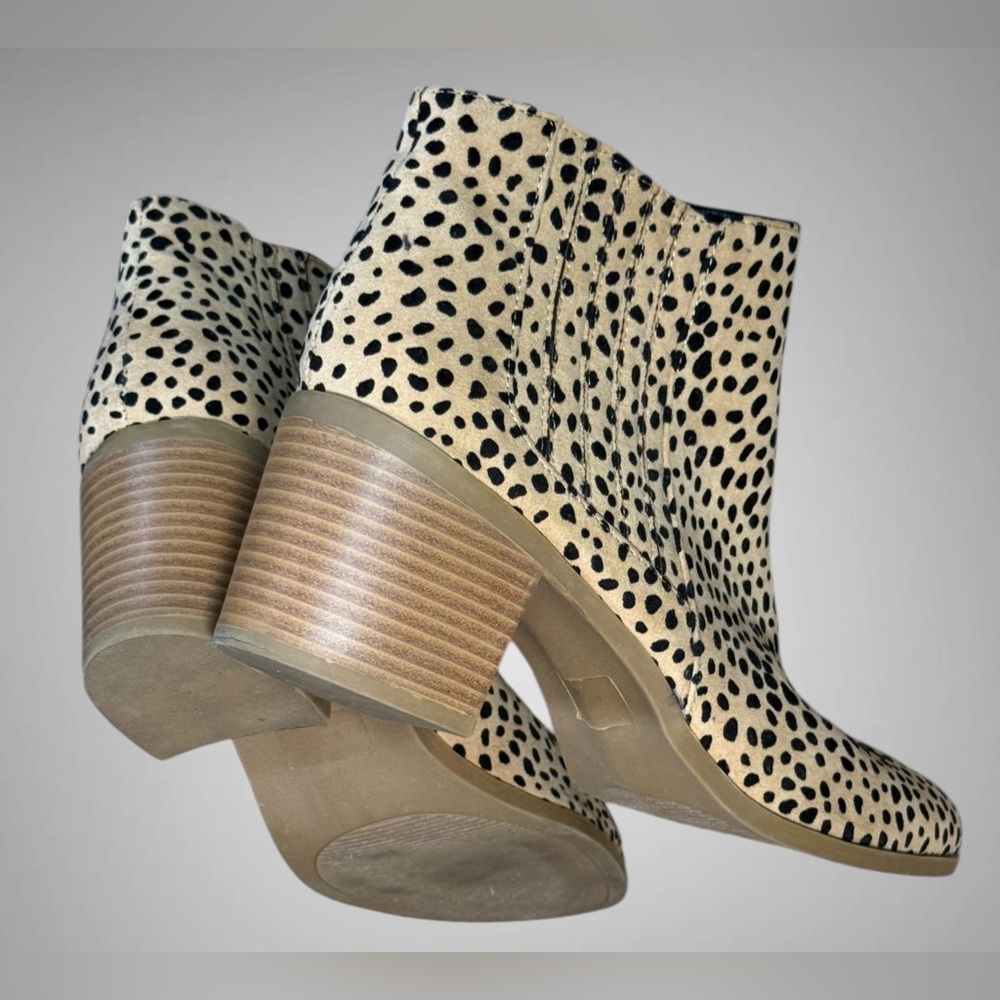 Maurices Cheetah Print Ankle Booties Women’s Size 11 Block Heel Western Boot - Picture 16 of 16